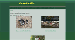 Desktop Screenshot of canoepaddler.me.uk